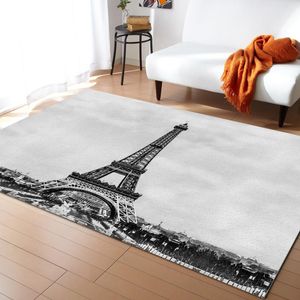 Carpets Eiffel Tower Paris France Carpet For Home Living Room Bedroom Bedside Decor Large Area Rug Teen