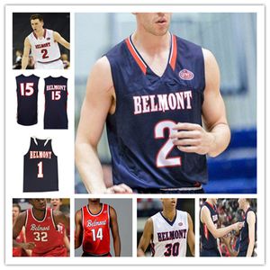 Basketball 2021 Belmont Bruins Trikots Nick Muszynski Luke Smith JaCobi Wood Grayson Murphy Ben Sheppard Caleb Hollander Even Brauns EJ Bellinger 4XL