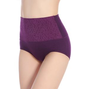 Slip da donna Mutandine a vita alta Copertura completa Biancheria intima da donna Mutandine di controllo della pancia in cotone Mutande morbide elasticizzate Taglie forti