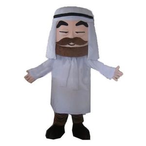 Högkvalitativa arabiska människor Mascot Kostymer Halloween Fancy Party Dress Cartoon Character Carnival Xmas Påskannonsering Födelsedagsfest kostym outfit