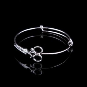 Expanderbar frisörscissor Bangle Armband Justerbar Classic Berömd Sax Förenade kungariket Guld G / F Gul Vit Välj Q0717