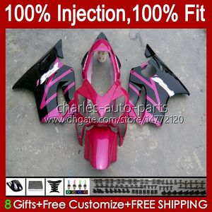 Corpo OEM per HONDA CBR600F4i F4 i CBR600FS 01-03 Carrozzeria A6No.165 CBR 600F4i 600 F4i FS CC 2001 2002 2003 CBR600 F4i 600CC 01 02 03 Stampo ad iniezione Carenatura rosa lucida blk