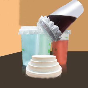 Coffee Milk Tea Disposable Leak-Proof Paper Drink Packaging Spill-Proof Food-Grade Takeaway Sealing Paper 5000PCS