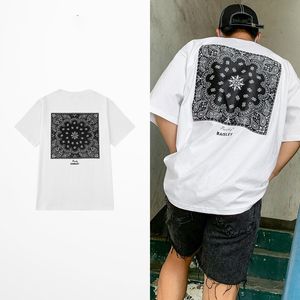 Retro Japon Tarzı Komik Kaju Fıstığı Baskı T Gömlek Pamuk Yüksek Sokak Koyu Ruhlar T-Shirt Erkekler Kaykay Tee Homme 210629