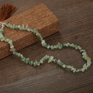 Chokers Bohemia Colorful Beads Gravel Turquoises Natural Semi-precious Stones Choker For Women Fashion Trendy Necklace Jewelry