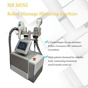 Портативный N8 Mini Cellulite Machine Machine Velaslim Seep Vacuum Roller Beauty Machines Кавитация RF Slimume Оборудование