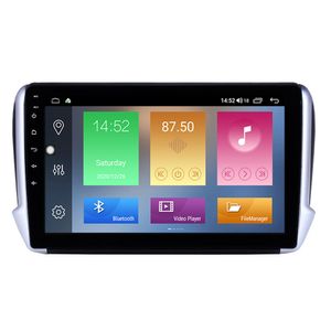 Bil DVD-spelare för Peugeot 2008 2014-2016 Android Navigation Touch Screen Head Unit Radio 10 tums stöd DVR CarPlay SWC 3G backup kamera