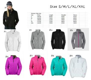 Kvinnor Jackor Osito Fleece Jacka Broderier Nor Denali Apex Bionic Jackor Outdoor Casual Softshell Warm Vattentät Vindtät Andningsskydd