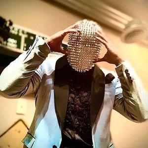 HALLOWEEN Party Studded Spikes Full Face Cover Gewel Cosplay Смешные маски Новинка Сюрприз шутка шутка