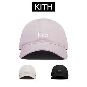 Kith Classic Haft Caps Protection Hats Fashion Street Hat Bawełniane Bent Brim Kapelusze dla mężczyzn i kobiet