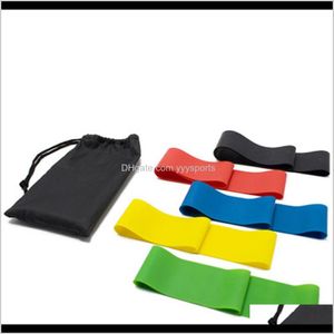 5 pezzi Set di resistenza in lattice palestra allenamento per la forza Yoga attrezzature per allenamento Fitness anelli in gomma fasce elastiche spesse Fs2T5 2Wscu