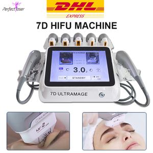 2022 Face Lifting 7D HIFU Focused Ultrasound Body Machine Fat Reduce Skin Tightening CE FDA Approved