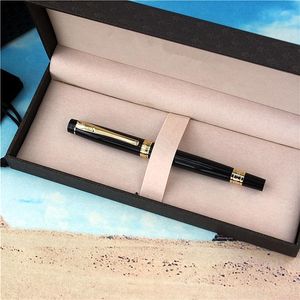 Гель -ручки роскошная металлическая ручка написание гладкой 0,5 мм чернокожи