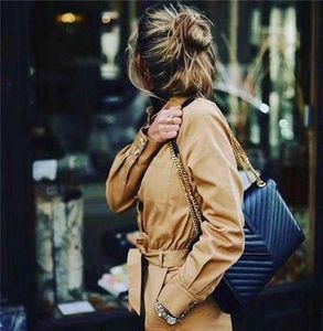 الأزياء المصممين الأزياء الكتف حقائب crossbody حقائب نسائية المحافظ الكلاسيكية أعلى جودة براون سلسلة الذهب والذهب الحقيقي