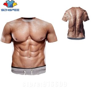 Anime 3D Print T shirt Women's T-shirts Animal Naked Hairy Man Nude Skin Chest Muscle Man's T-shirt Harajuku Fake Muscle Shirts 210409