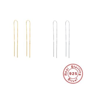 Canner 1 Pair Stud Women 925 Sterling Silver Piercing Long Tassel Chain Earrings 2021 Fashion Jewelry Party