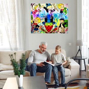 New York Party Huge Oil Painting On Canvas Home Decor Handcrafts HD Print Wall Art Picture Customization is acceptable