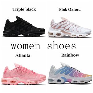 2022 TN Plus Jonge Vrouwen Casual Schoenen Triple Black Corduroy Wit Roze Oxford Atlanta Rainbow Sky Worldwide Crater Trainers Outdoor Female Sneakers EUR Size