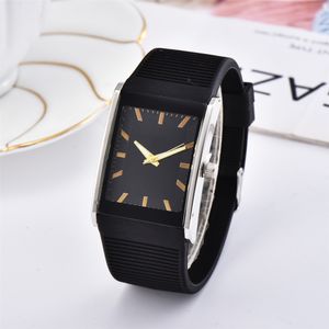 Ny Populär Casual Fashion Luxury Man / Women Watch Relojes de Marca Mujer Lady Dress Watch Gummi Band Quartz Klocka Högkvalitativ armbandsur