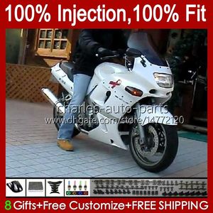 OEM Injection Fairing For KAWASAKI NINJA ZZR-400 ZZR-600 2001 2002 2003 2004 2005 2006 2007 84HC.73 ZZR600 ZZR400 ZZR 400 600 93 94 95 96 97 98 99 00 Body Kit pearl white new