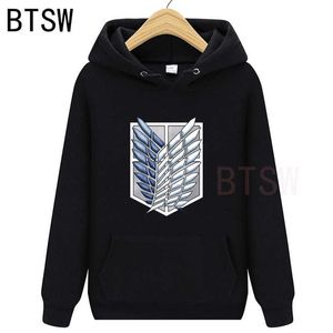 SHINGEKI YOK KYOJIN SERVESİ GOPS YENI Hoodies O-Boyun Tişörtü Harajuku Moda Kazak Hip Hop Kazak Kazak Tops Homme H0909