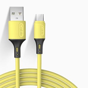 Flüssiges Silikon, Farbe 2A, superschnelles Ladekabel, Micro-USB-Typ-C-Datenkabel für Samsung S20 S10 S8 S7 Note 20 LG Huawei Xiaomi Android Handy-Ladekabel