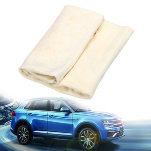 Super absorbentowe ręczniki do mycia samochodu naturalny chamois skóra Szybki suchy ręcznik do samochodów domowych Meble kuchenne Cleaning Cales New Dotarge Car