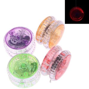 1 pc crianças plásticas LED luminosa alta velocidade yoyo bola colorida crianças brinquedo 100% novo e de alta qualidade. G1125 plástico