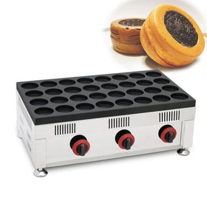 Alimentos processando gás comercial 32 furos vermelho feijão de feijão waffle fabricante de padeker taiyaki máquina