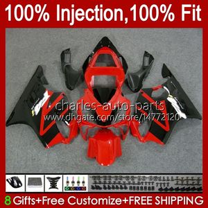 OEM Vücut Honda CBR600F4i F4 I için CBR600FS 01-03 Karoser A6NO.17 CBR 600F4I 600 F4I FS CC 2001 2002 2003 CBR600 F4I 600CC 01 02 03 Enjeksiyon Kalıp Fairing Fabrika Kırmızı Blk