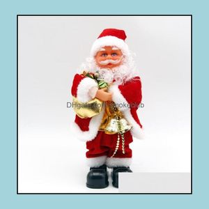 Festive Supplies Home & Garden5 Styles Toy Electric Dancing Music Santa Claus Xmas Doll For Kids Party Christmas Decorations Drop Delivery 2