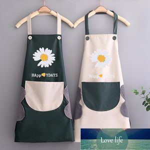 Household Waterproof Hand-wiping Kitchen Apron Polyester Apron Kitchen Accessory Factory price expert design Quality Latest Style Original Status