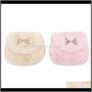 Backpacks Bags Aessories Baby, & Maternity Bowknot Imitation Fur Shoulder Messenger Cute Children Princess Girl Kids Mini Cross Body Bag Pur