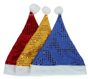 Ornamentos De Coração De Couro venda por atacado-Festa chapéu de natal longo macio vermelho bsci yx5927