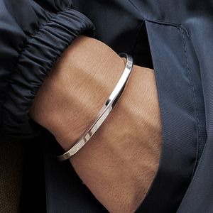 Edelstahl Armband Titan Armreif Für Frauen Männer Liebhaber Öffnung Manschette Armbänder Armreifen Paar Schmuck Geschenk pulseras mujer