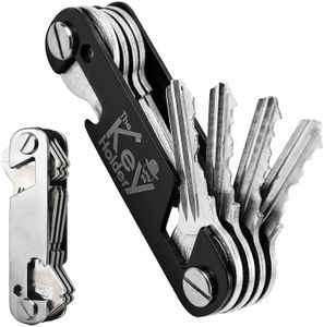 Män mode nyckelringare för bilnycklar Business Brand Quality Keys Wallet Compact Key Smart Organisers Wallet Holder Ny Men Classic Oxford Block Carved Walle