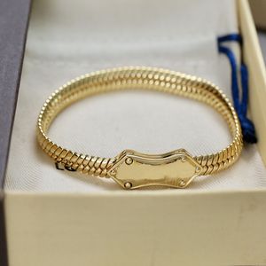 3 Farben Edelstahl Schlangenknochen Kettenarmband Mode Damen Designer Armband Klassisch Luxuriöser vergoldeter Schmuck