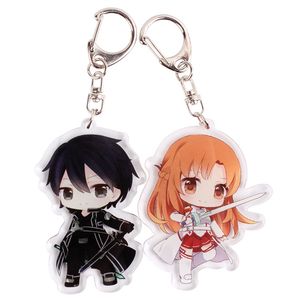 Sword Art Online Schlüsselanhänger Damen Yuuki Asuna Schlüsselhalter Mann Mode Niedlich Kreativ für Taschen Hochwertiges Cartoon-Metall Porte Clef