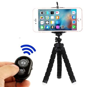 Mini Selfie Çubukları toptan satış-Monopod selfie sticks tripod telefon mini bluetooth uyumlu deklanşör için akıllı uzaktan kumanda monopod
