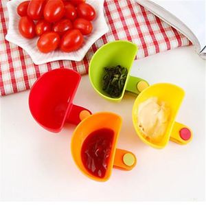 Dip Clips Kitcher Bowl Kit Инструмент Небольшие блюда Специи Зажима для томатных соус Соль Уксус Специи Специи DH9485