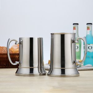 Stock Großhandel Edelstahl-Farbbecher Neu gestaltete Handgriff-Wasserflaschenbecher Beleidigte Tee-Kaffee-Tumbles