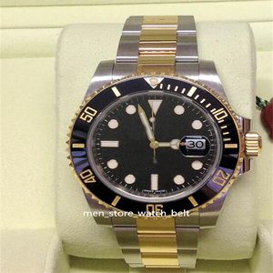 BP Factory Luxe Hoge Kwaliteit Watch Date LN Bi Color Black Ceramic Rvs Mechanical Beweging Automatisch Mannen Horloge