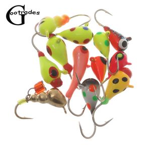 2pcs myr äggformad volfram isfiske jig japan krok vinter beten konstgjorda lure acces