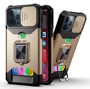 For Motorola G Pure Phone Cases Card Slot Full Protection Cover With Kickstand