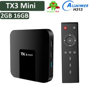 TX3 MINI Android 10 TV Box Allwinner H313 2GB 16GB Set TopBox 4K 1G 8G Smart Media Player