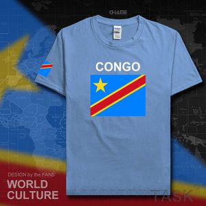 Dr Kongo Mężczyźni T koszulki Koszulki narodowe Zespół Bawełniany T-Shirt Gyms Odzież Tee Country Tops Cod Drc Droc Kongo-Kinsha Congulese X0621