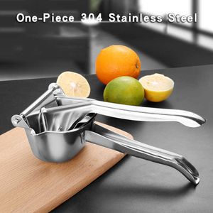 304 Stainless Steel Juicer Portable Manual Vegetable Fruit Press Lemon Pomegranate Juice Maker Squeeze Station Blender 210628
