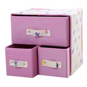 Non-wovens Underwear Bra Storage Box Organizers Scarfs Socks Drawer Organizer for Container Home Boxs 210423