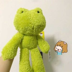 30cm Cute Frog Plush Toy Kids Comfort Plush Stuffed Doll Pillow Cushion Car Home Decor Birthday Gift for Friends 220209