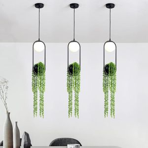 Luzes pendentes de planta de anel diy